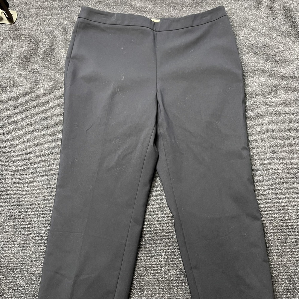 Chaus Dress Pants Womens 12 Blue Twill Tapered Stretch Business Career